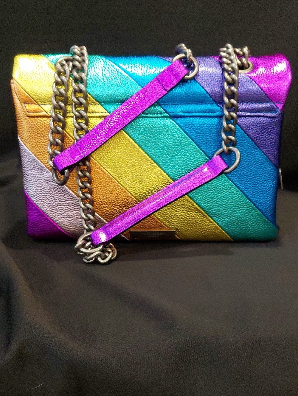KURT GEIGER KONDON LARGE RAINBOW KENSINGTON SATCHEL - Picture 3 of 12